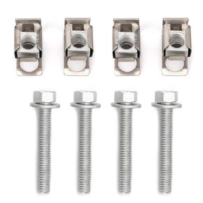 Set of 4 Exhaust Manifold Flange Bolts U Nuts Hardware Kit 03442 for Dodge Dakota 2004-2010 for Ram 1500 2011-2024 for Jeep Wrangler 2007-2012 6036734AA 6036684AA