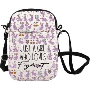 Purle Dragon Crossbody Bag Purle Dragon Shoulder Bag Fan Gift Dragon Messenger Bag
