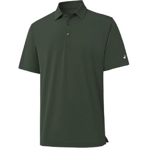 Rouen Golf Shirts for Men Dry Fit Performance Short Sleeve Moisture Wicking Plain Pique Casual Sports Mens Polo Shirts