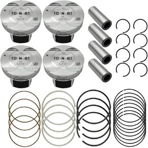 Engine Piston & Piston Rings Kit STD Fits for Chevy Sonic Cruze Limited 1.8L 2011-2018 55567934, 55574537, 25192330