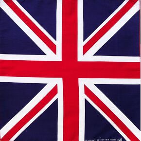 British Flag Union Jack UK England Biker Premium Bandana 22x22 Doo Rag BAN-0076