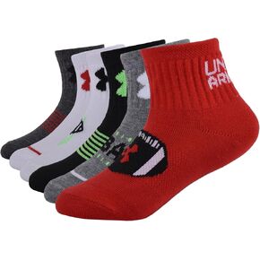 Under Armour Baby Boys Multi Pack Basic Essential Quarter Sock