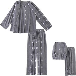 Patient Pajamas for Women Hospital Gowns Bedridden Patient Clothing,Comfortable Tear Away Adaptive Clothing