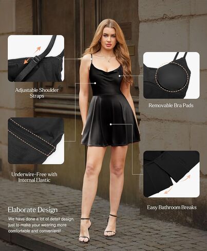 Popilush Party Dresses for Women Corset A-Line Mini Birthday Cocktail Date Night Club Dresses Shapewear Tummy Control Outfits in Kuwait