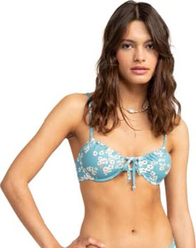 Roxy Women's Bikini Top – Underwire, Adjustable Straps, UPF 50+, Quick-Dry, Surf, Swim, Beachwear in Saudi Arabia