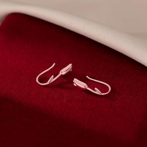 Reffeer Solid 925 Sterling Silver Flower Crawler Cuff Earrings Wraps for Women Teens Tulip Flower Wrap Earrings in Kuwait