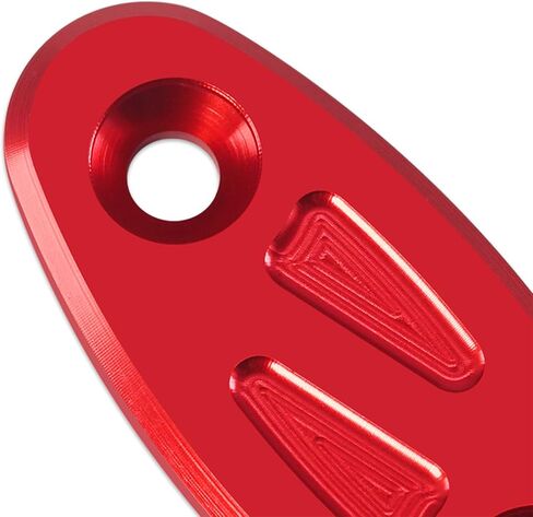 MFGZD Motorcycle Mirror Block Off Base Plates Compatible With CBR650R CBR650F CBR500R CBR300R CBR250R CBR400R 2019-2024 | 2PCS CNC Aluminum Rearview Mirror Block Off Base Decorative Plate (Red) in Saudi Arabia