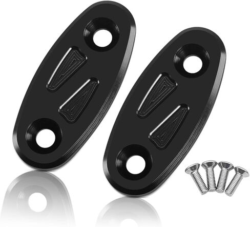 MFGZD Motorcycle Mirror Block Off Base Plates Compatible With CBR650R CBR650F CBR500R CBR300R CBR250R CBR400R 2019-2024 | 2PCS CNC Aluminum Rearview Mirror Block Off Base Decorative Plate (Red) in Kuwait