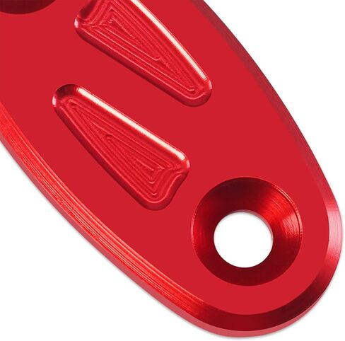 MFGZD Motorcycle Mirror Block Off Base Plates Compatible With CBR650R CBR650F CBR500R CBR300R CBR250R CBR400R 2019-2024 | 2PCS CNC Aluminum Rearview Mirror Block Off Base Decorative Plate (Red) in Saudi Arabia