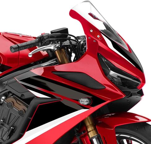 MFGZD Motorcycle Mirror Block Off Base Plates Compatible With CBR650R CBR650F CBR500R CBR300R CBR250R CBR400R 2019-2024 | 2PCS CNC Aluminum Rearview Mirror Block Off Base Decorative Plate (Red) in Saudi Arabia