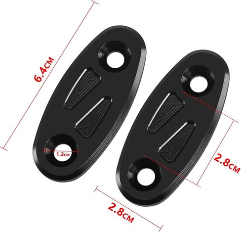 MFGZD Motorcycle Mirror Block Off Base Plates Compatible With CBR650R CBR650F CBR500R CBR300R CBR250R CBR400R 2019-2024 | 2PCS CNC Aluminum Rearview Mirror Block Off Base Decorative Plate (Red) in Kuwait