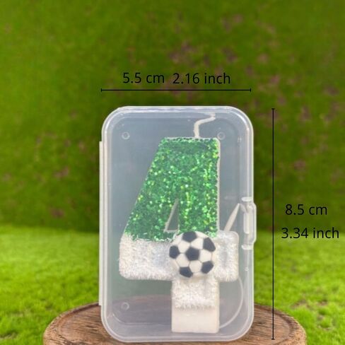 Birthday Number Candles, Soccer Number 10 Birthday Candles for Cake, Soccer Birthday Candles Cake Cupcake Topper for Kids Adults Party Anniversary Supplies in Saudi Arabia