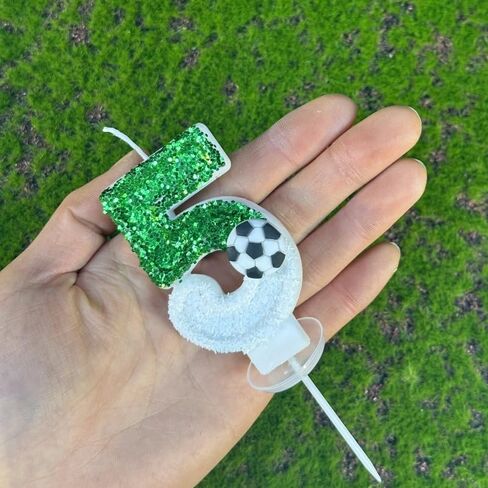 Birthday Number Candles, Soccer Number 10 Birthday Candles for Cake, Soccer Birthday Candles Cake Cupcake Topper for Kids Adults Party Anniversary Supplies in Saudi Arabia