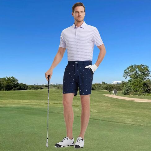 M Maelreg Golf Shorts Men Men Quick Quick 9 "تمتد خفيفة الوزن مقاومة للماء Flex Flex Flugh Fashion Sharts عارضة in Saudi Arabia