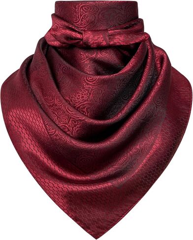 35" Men's Large Square Jacquard Scarf - Cowboy Wild Rugged Style, With Gift Packed in Saudi Arabia