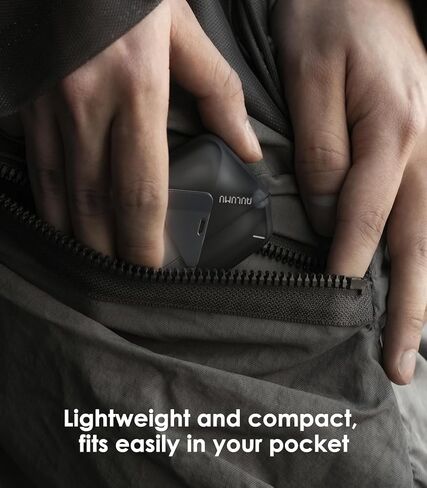 Aulumu A39 Geometric AirPods Pro 3 Case with Lock | Protective Cover with Nylon Buckle | Alloy Armour | Compatible with Apple AirPods Pro 3rd Generation Case (2025) - Black in Kuwait