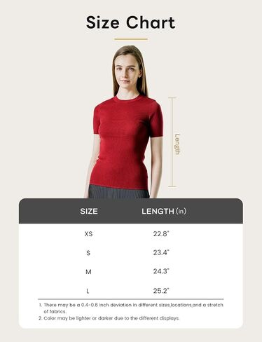 Australian 100% Merino Wool Womens Thermal Base Layer Tops Short Sleeve Crewneck Versatile Trendy for Hiking in Saudi Arabia