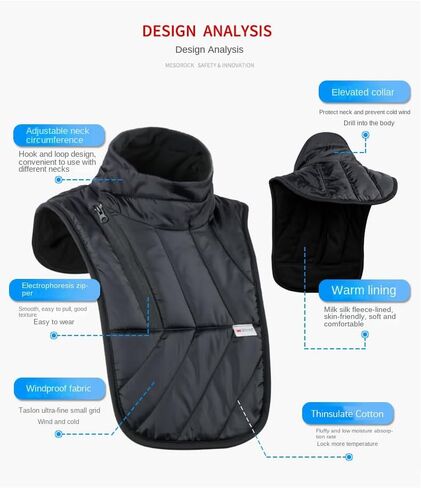 Waterproof Neck Warmer Motorcycle Winter Thermal Neck Scarf Face Mask Windproof Cycling Balaclava for Men and Women in Kuwait