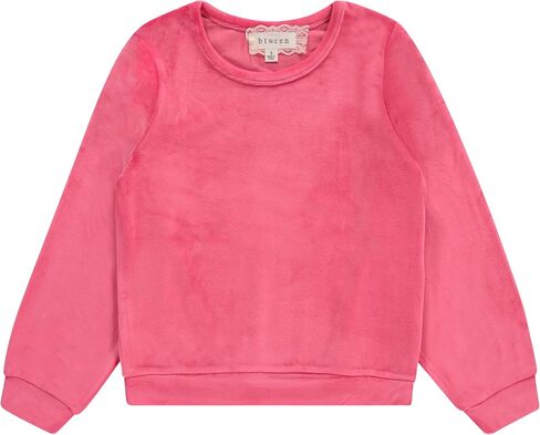 BTween Girls' Cozy Velour Sweatshirt Set, 3-Pack of Soft Sweatshirts for Kids, Stylish Casual Outfits, Sizes 4-94 in Saudi Arabia