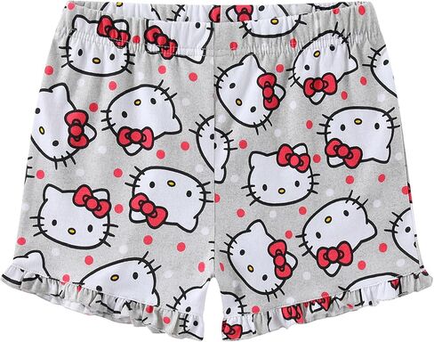 Hello Kitty Sanrio Girls 2 Piece Short Sleeve T-Shirt and Shorts Set for Little and Big Kids in Saudi Arabia