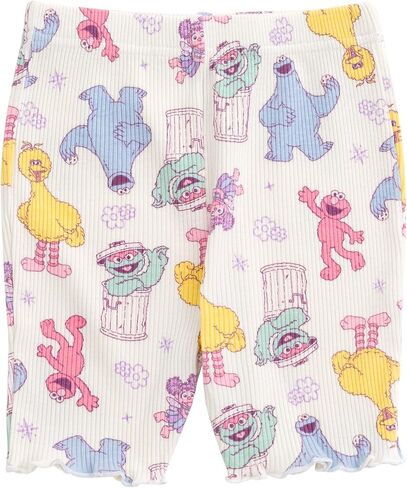 Sesame Street Ribbed T-Shirt and Shorts Outfit Set Newborn to Little Kid Sizes (0-3 Months - 5) in Saudi Arabia