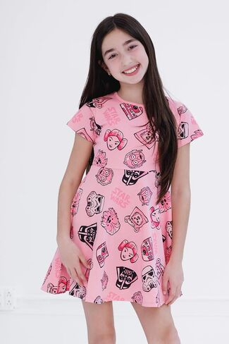 STAR WARS Girls French Terry Skater Dress Toddler to Big Kid Sizes (2T - 14-16) in Kuwait