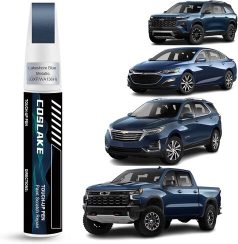 Car Touch Up Paint(Summit White(GAZ/WA8624)) for Chevrolet, Car Paint Scratch Repair Kit, Quick & Easy Solution to Repair Car Scratches, 2 in 1 Scratch Remover Pen with Extra 1mm Fine Brush in Kuwait