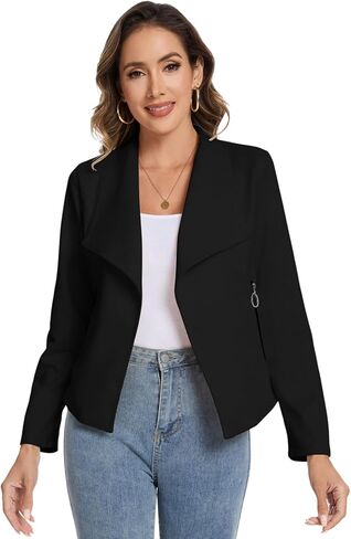 60s 70s Women's Faux Suede Jackets 2025 Spring Fall Clothes Long Sleeve Open Front Cropped Coat Outwear in Saudi Arabia