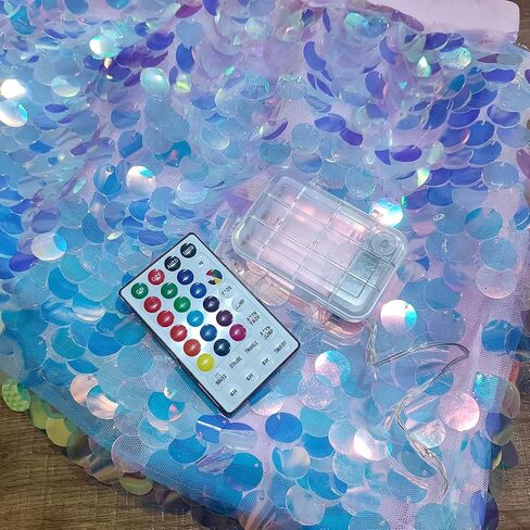 LED Light up Skirt with Sequin Flash Sparkly Short Skirt Led Rave Costume Festival Outfits Great for Parties Halloween in Kuwait