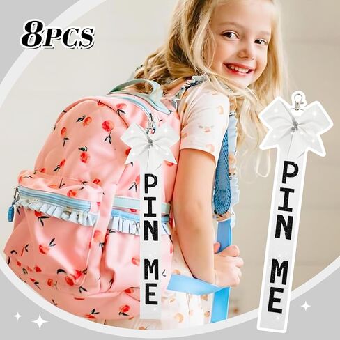 Aileam Pin Me Ribbon Cheer Bag Bow Keychain Cheerleading Pin Holder Cheer Accessories in Saudi Arabia