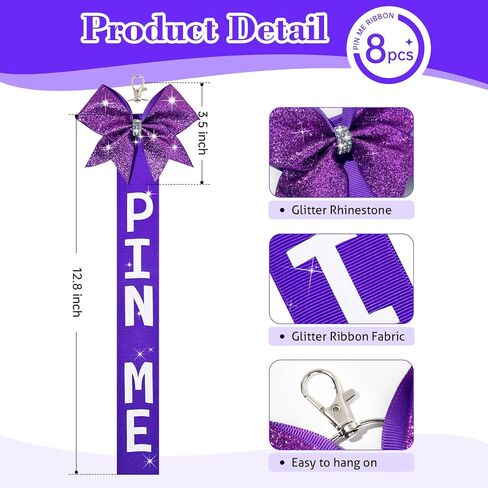 Aileam pin me شريط البهجة Bow Bow keychain keychain pin حامل الدبوس الإكسسوارات in Kuwait