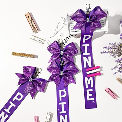 Aileam pin me شريط البهجة Bow Bow keychain keychain pin حامل الدبوس الإكسسوارات in Kuwait