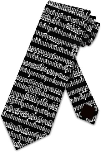 Three Rooker Music Ties Mens Sheet Musical Necktie Notes Neckties Tie in Saudi Arabia