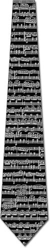 Three Rooker Music Ties Mens Sheet Musical Necktie Notes Neckties Tie in Saudi Arabia