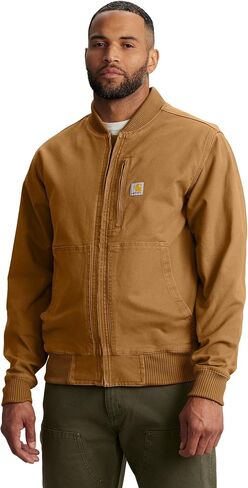 Carhartt Men's Rugged Flex Duck Relaxed Fit Bomber Jacket in Saudi Arabia