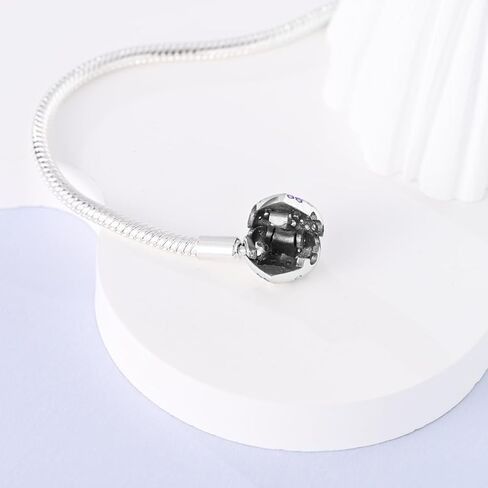 Parmuz 925 Sterling Silver Bracelet Snake Chain Charm Bracelet Evil Eye Dream Catcher Key Love Heart Clasp Travel charm Iconic Moments European Bracelet Jewelry Gift for Woman in Kuwait