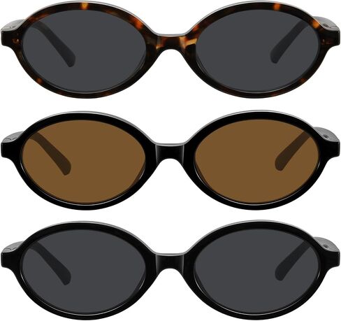 WOWSUN Retro Oval Sunglasses Womens Trendy Sun Glasses Sunnies UV400 Protection in Saudi Arabia