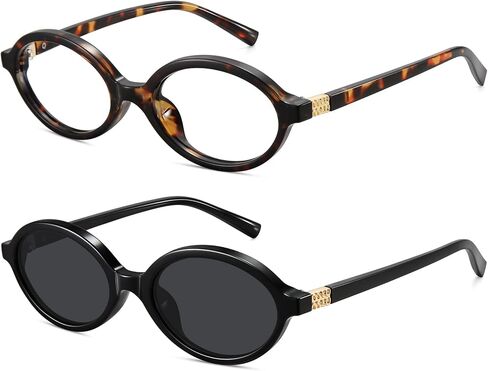 WOWSUN Retro Oval Sunglasses Womens Trendy Sun Glasses Sunnies UV400 Protection in Saudi Arabia