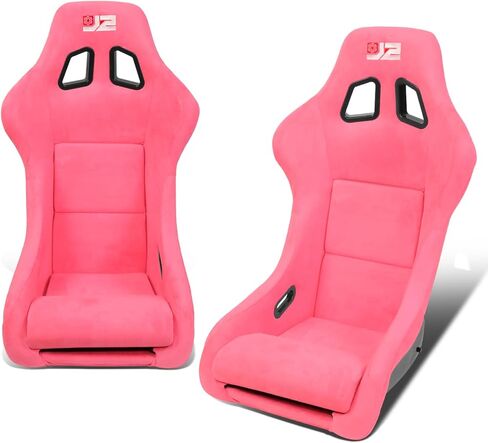J2 Engineering J2-RS-005-PP Purple Stitching Reclinable Back Rest Racing Bucket Seats 4-Point 5-Point 6-Point Harnesses 34" H X 23" W X 23" D Universal Fit in Saudi Arabia
