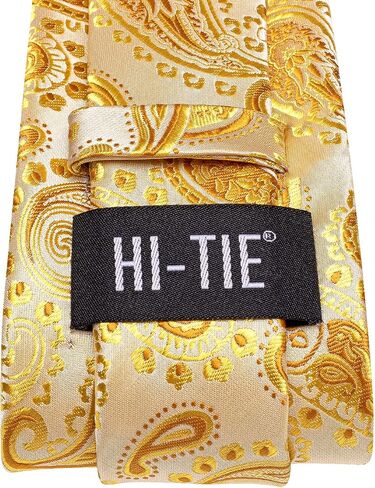 Hi-Tie Men's Tie Tie Tie Bin Pin Pocket Square Cufflinks in Kuwait