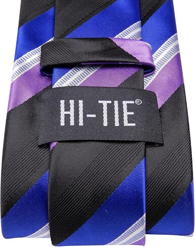 Hi-Tie Men's Tie Tie Tie Bin Pin Pocket Square Cufflinks in Saudi Arabia