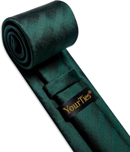 Silk Ties for Men Paisley Floral Striped Necktie and Pocket Square Cufflinks Tie Clip Set 4PC in Saudi Arabia