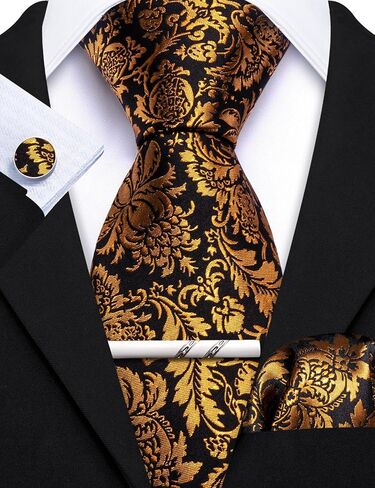 Barry.Wang Designer Mens Tie Sets Collection ، مجموعة Clips Clips Clips Cluflink Elegnt in Kuwait