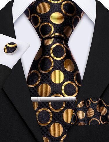 Barry.Wang Designer Mens Tie Sets Collection ، مجموعة Clips Clips Clips Cluflink Elegnt in Kuwait
