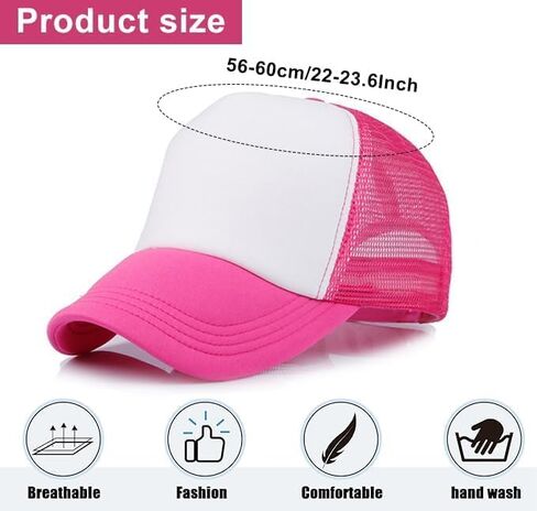 Kids Mesh-Baseball-Cap Boys-Girls Trucker-Hat - Adjustable UV-Protection Snapback Cap for Summer(2-5years) in Kuwait