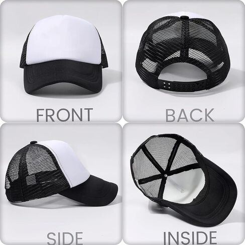 Kids Mesh-Baseball-Cap Boys-Girls Trucker-Hat - Adjustable UV-Protection Snapback Cap for Summer(2-5years) in Kuwait