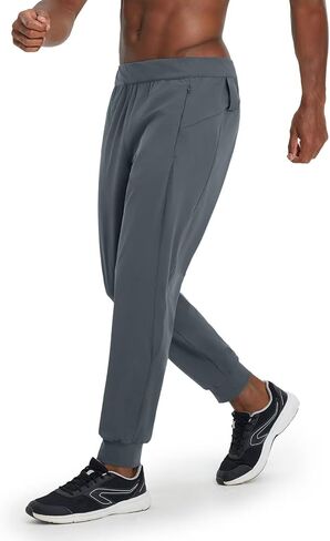 M MAELREG Men's Golf Joggers Pants with Zip Pockets Stretch Lightweight Nylon Sweatpants Work Casual Athletic Track Pants Men in Kuwait