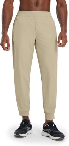 M Maelreg Men Golf Golf joggers bants with zip mobicets struck lightweight nylon sweatpants تعمل in Kuwait