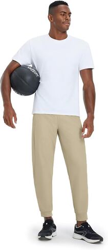 M Maelreg Men Golf Golf joggers bants with zip mobicets struck lightweight nylon sweatpants تعمل in Kuwait