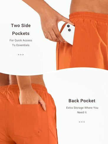 ALLZERO Women's Swim Board Shorts 5" with Pockets Quick Dry Beach Shorts with Liner Ruched Waistband in Kuwait